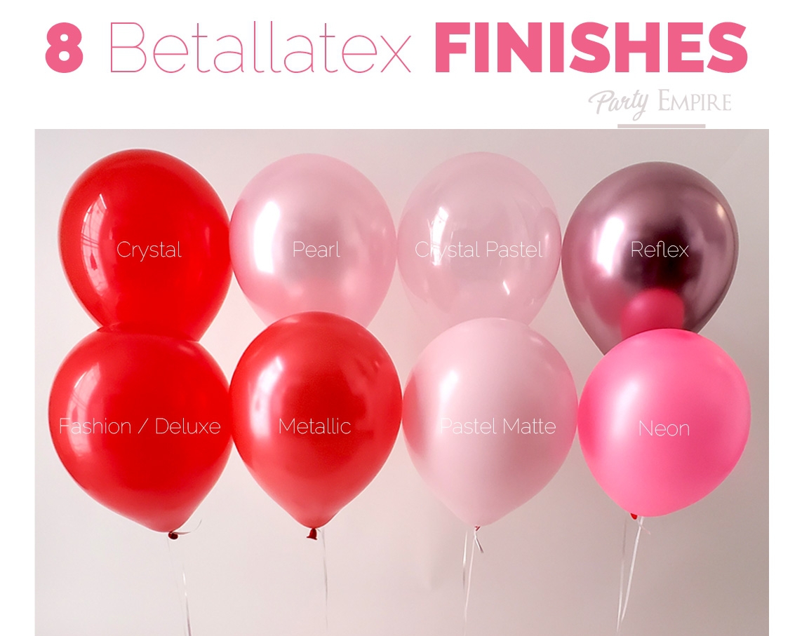 Latex Balloons Finishes