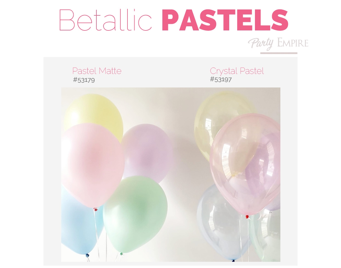 Betallic Pastel Balloons