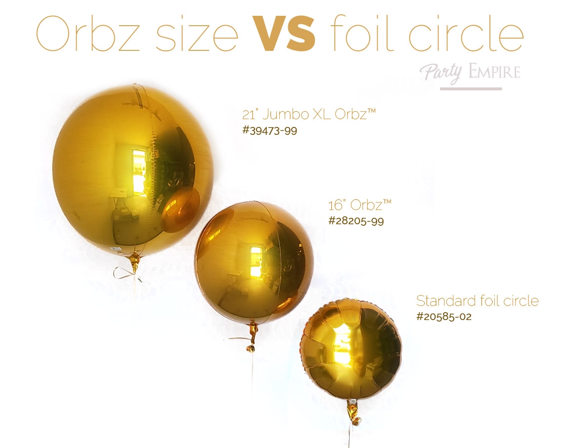 Orbz Size vs Standard Circle