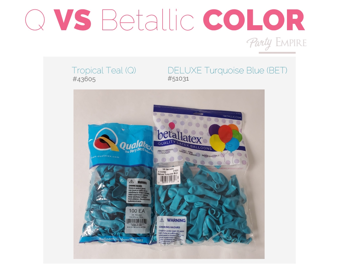 Q vs Betallic Deluxe Turquoise Blue