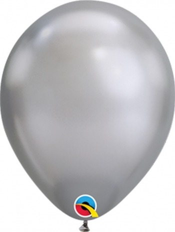 11" Chrome Silver Balloons  Balloons