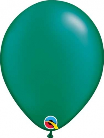 Q (100) 11" Pearl Emerald Green balloons latex balloons