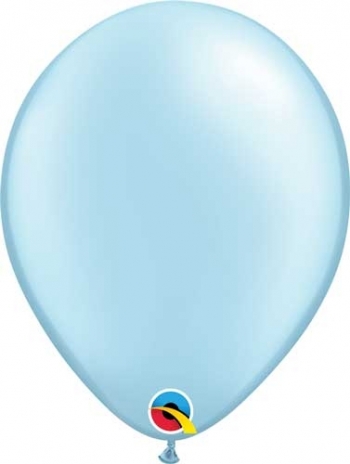Q (100) 11" Pearl Light Blue balloons latex balloons