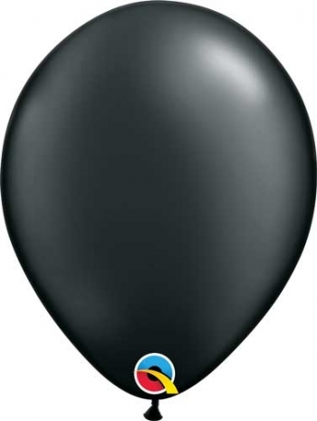 Q (100) 11" Pearl Onyx Black balloons latex balloons