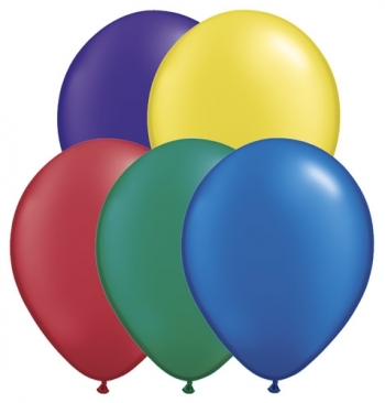 Q (100) 11" Pearl Radiant Assorted balloons latex balloons