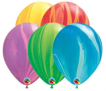 Super Agates - Assorted balloons QUALATEX