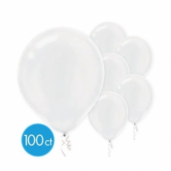 ECONO (100) 12" Pearl White balloons latex balloons
