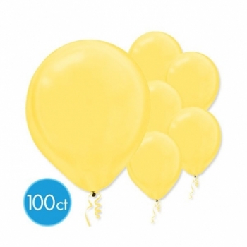 ECONO (100) 12" Sunshine Yellow balloons latex balloons
