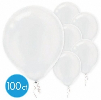 ECONO (100) 12" White balloons latex balloons