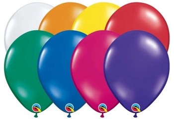 Q (100) 5" Jewel Assorted balloons latex balloons