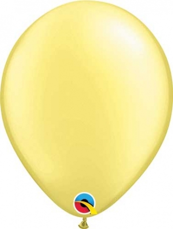 Q   Pearl Lemon Chiffon balloons QUALATEX