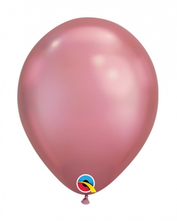 Q (100) 7" Chrome Mauve Balloons balloons latex balloons
