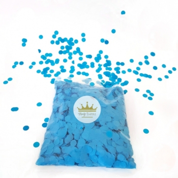 (100gr) 1cm Round Tissue Paper  Blue Confetti decorations