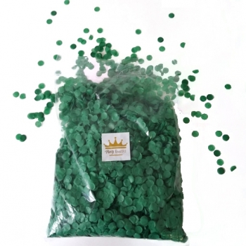 1cm Round Tissue Paper Green Confetti