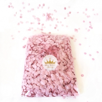 1cm Round Tissue Paper Light Pink Confetti