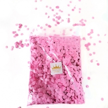 1cm Round Tissue Paper Pink Confetti