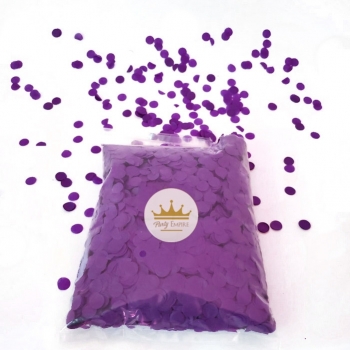 1cm Round Tissue Paper Purple Confetti