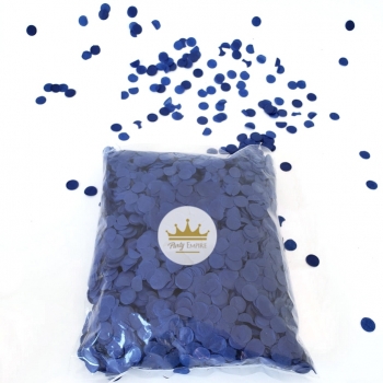 (100gr) 1cm Round Tissue Paper Royal Blue Confetti 