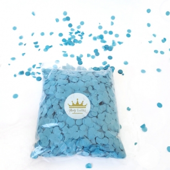 (100gr) 1cm Round Tissue Paper Sky Blue Confetti decorations
