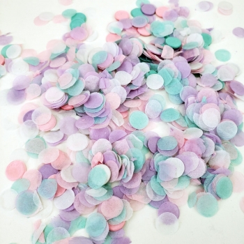 (100gr) 1cm Round Tissue Paper Unicorn Mix Confetti decorations