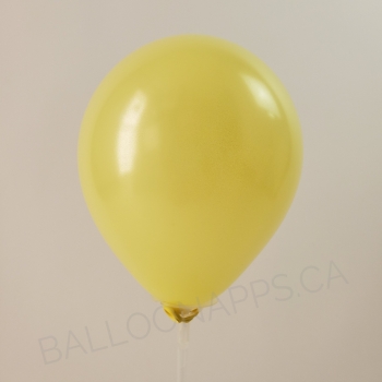 Q (100) 11" Pearl Lemon Chiffon balloons latex balloons