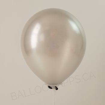 Q (100) 11" Pearl Silver balloons latex balloons