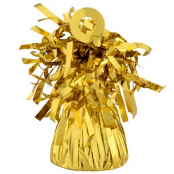 (12) Foil Weights - 6 oz - Gold balloon accessories