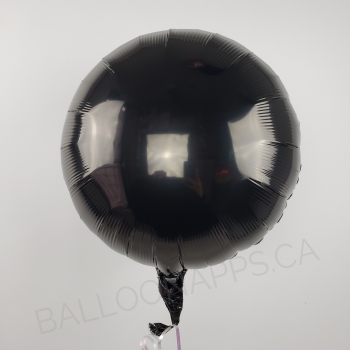 18" Foil Circle - Black balloon foil balloons