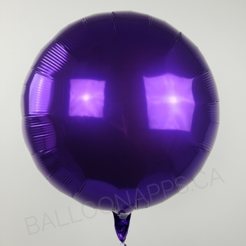 18" Foil Circle Purple balloon foil balloons