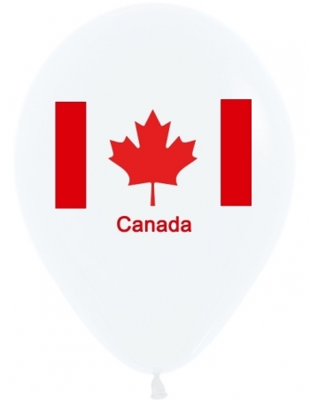 11" Canada Day Canada Flag 2 side  Balloons