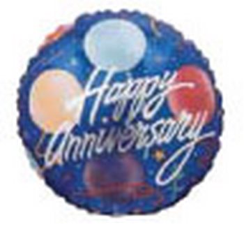 Foil - Anniversary Party Airfill Heat Seal Required balloon BETALLIC