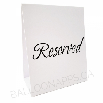 (12) Placecards - Reserved tableware