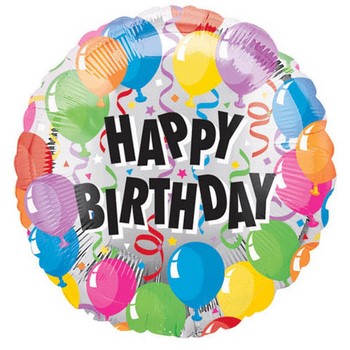 18" VLP Happy Birthday Balloons balloon foil balloons