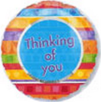 18" VLP Thinking of You Stripes balloon foil balloons