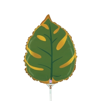 Mini Air Shape Tropical Leaf Frond Air fill Heat Seal Required balloon BETALLIC+SEMPERTEX