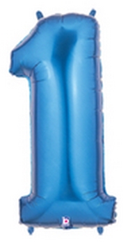 40" Megaloon Blue Number 1 balloon foil balloons