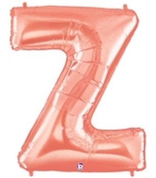 40" Megaloon - Letter Z - Rose Gold balloon foil balloons