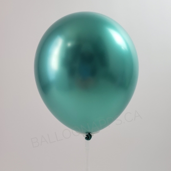 Q (100) 11" Chrome Green Balloons balloons latex balloons