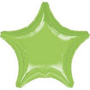 32" Foil Star Metallic Lime Green balloon foil balloons