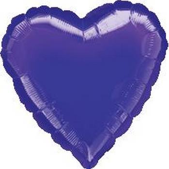 32" Foil Heart Metallic Purple balloon foil balloons