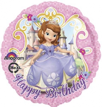 18" Foil - Sofia The First Happy Birthday balloon foil balloons