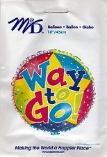 18" Foil - Way To Go (Congratulations) balloon foil balloons