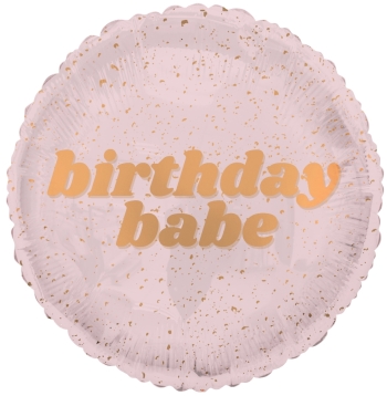 18" 24K Birthday Babe balloon foil balloons