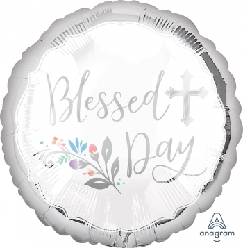18" Blessed day Holy Day Balloon foil balloons