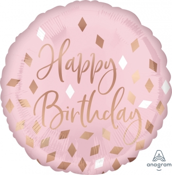 18" Blush Birthday balloon foil balloons