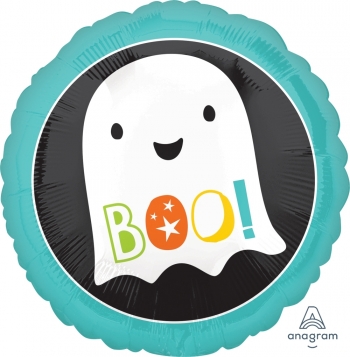 18" Boo Ghost Halloween balloon foil balloons