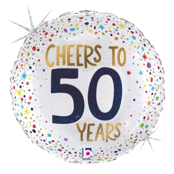18" Cheers to 50 Years Balloon foil balloons