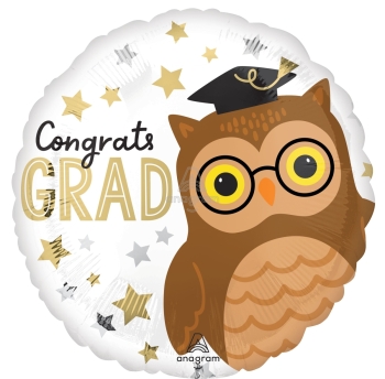 Congrats Grad Owl balloon ANAGRAM