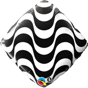 18" Copacabana Patterns Packaged Zebra Foil Balloon foil balloons