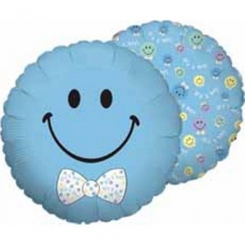 Foil - Baby - Smiley Boy balloon BETALLIC